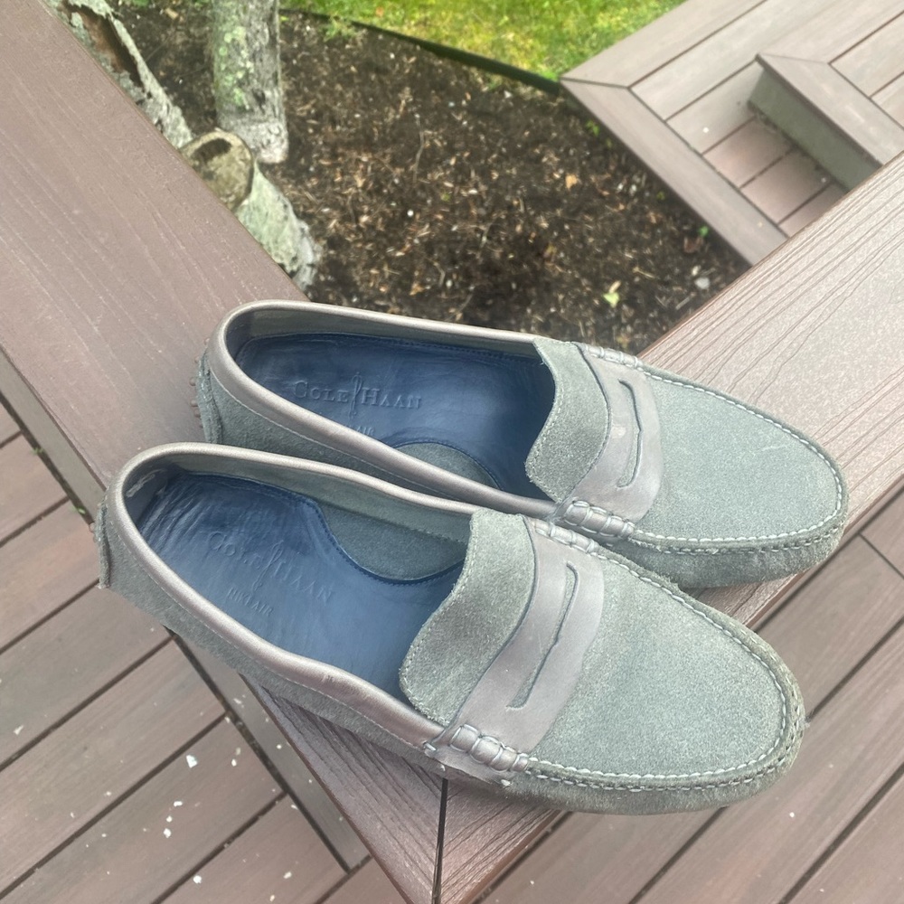 Gray Cole Haan Nike Air Drivers size 10